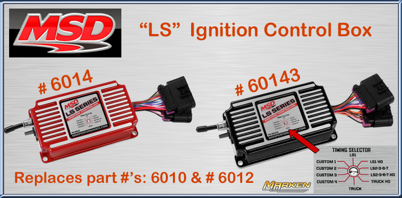 MSD LS Ignition Control Boxes: # 6014 (Red), # 60143 (Black) msd retard box wiring diagram 